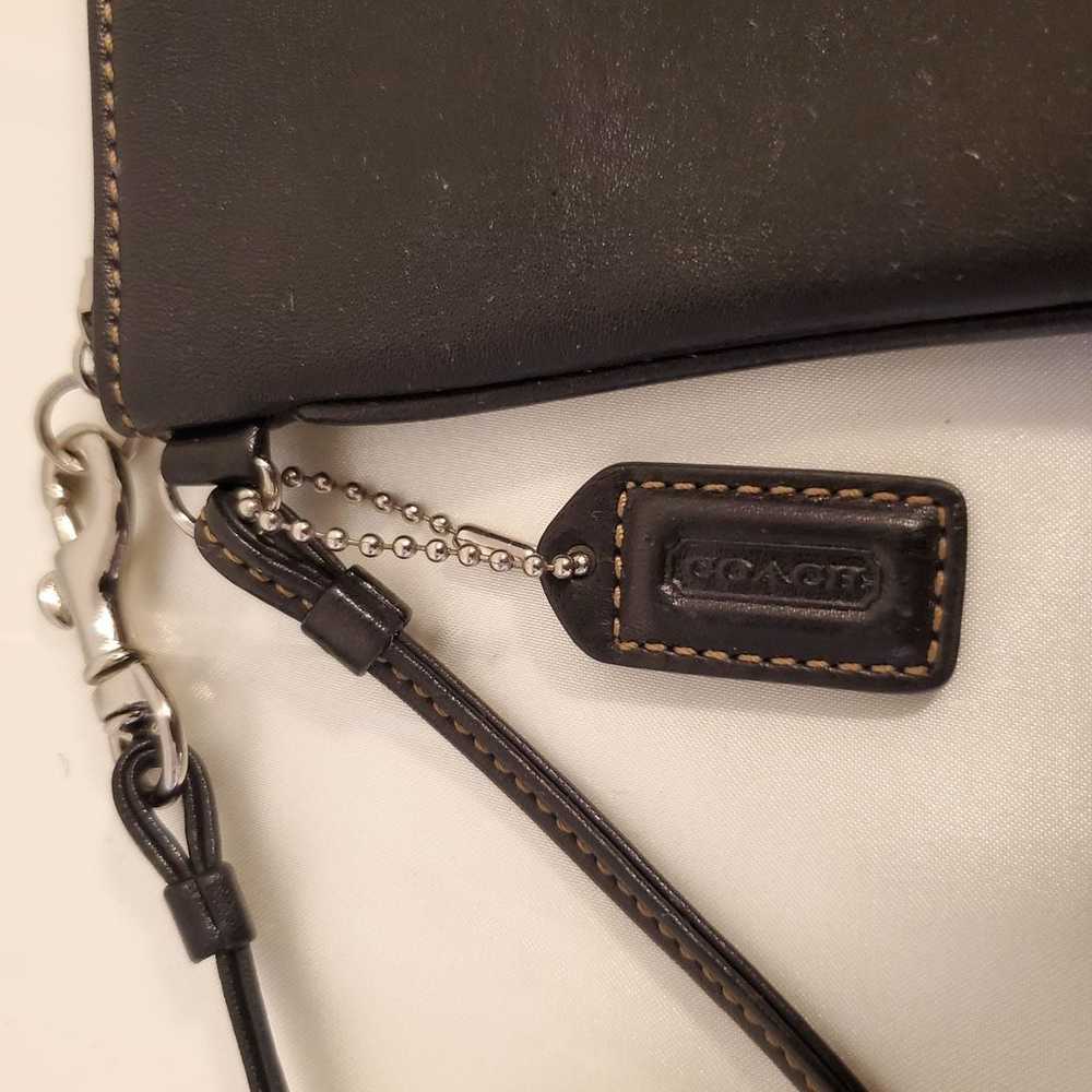 Black Vintage Coach Wristlet - image 3