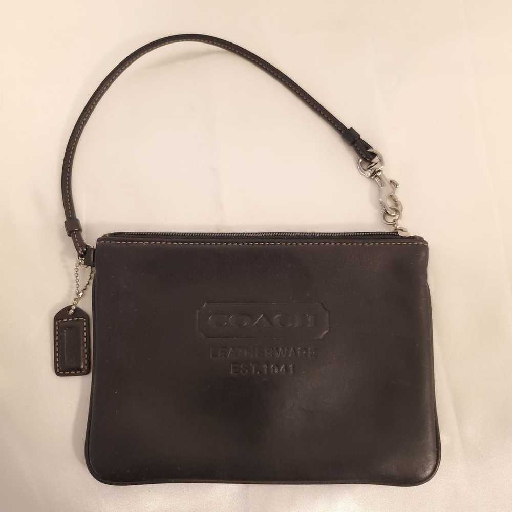 Black Vintage Coach Wristlet - image 5