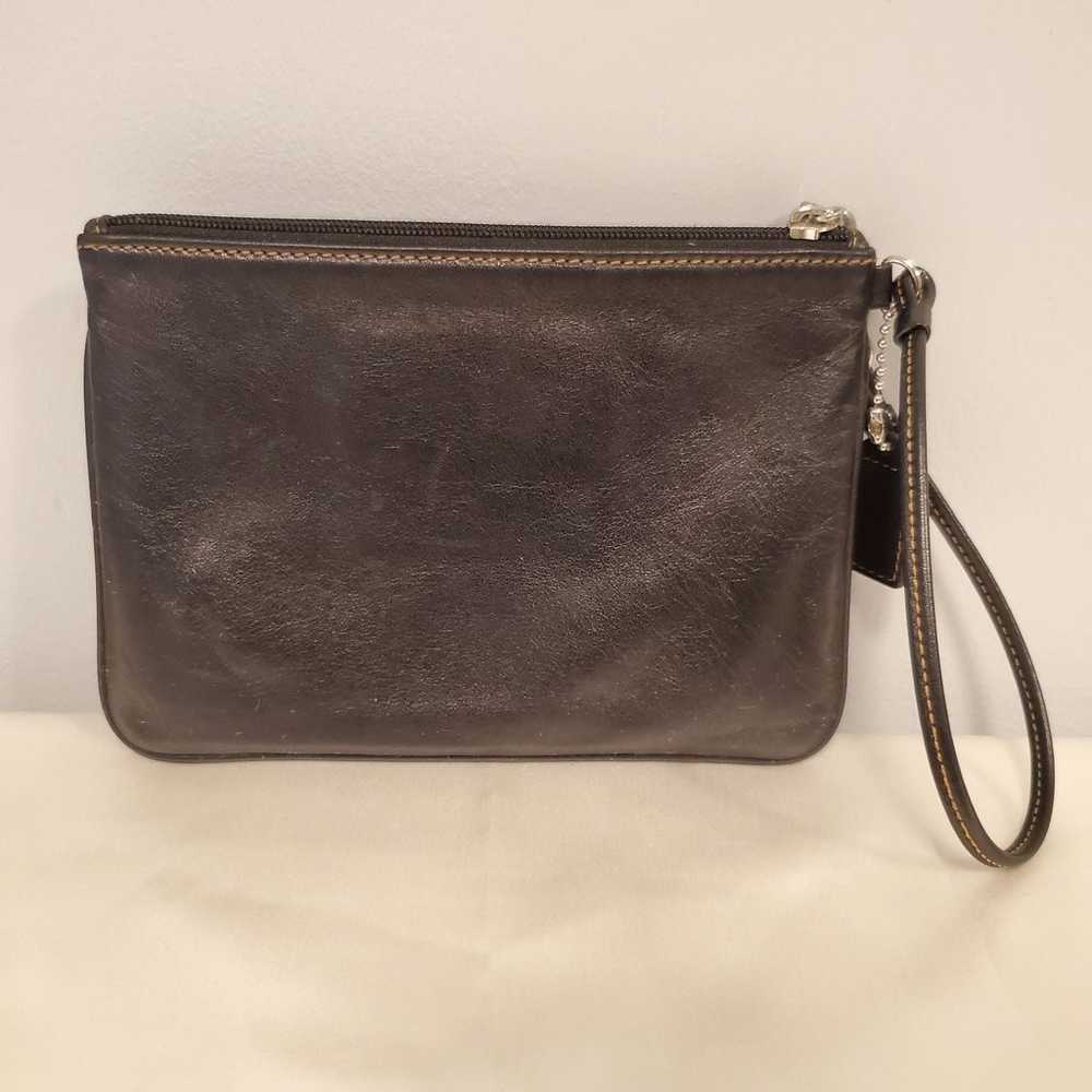 Black Vintage Coach Wristlet - image 8