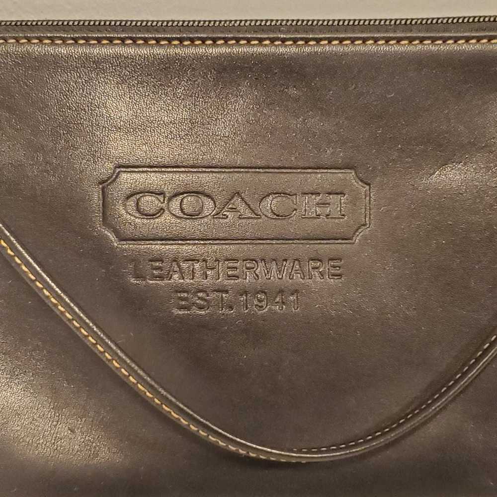 Black Vintage Coach Wristlet - image 9