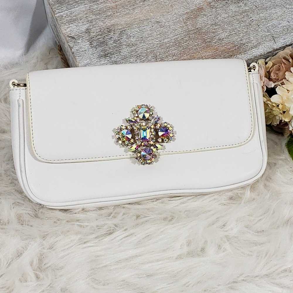 Charming Charlie Off White Rhinestone Clutch NWOT - image 1