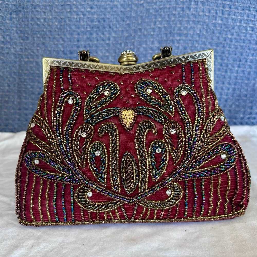 Vintage Beaded Evening Bag - image 2