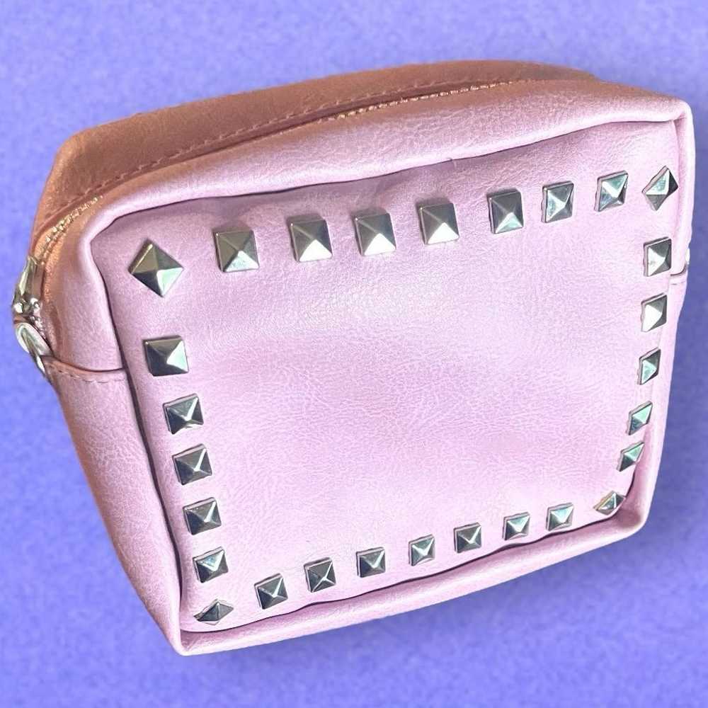 Pink Leather Rockstud Chain Crossbody Bag Valenti… - image 3