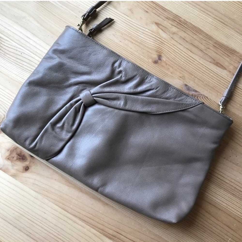 Vintage Crossbody Bag Mauve Brown Bow - image 1