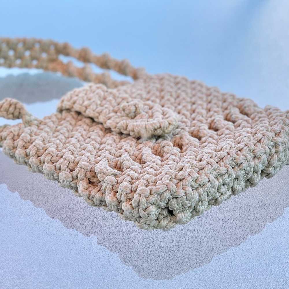 Beige Macramé Purse - image 3