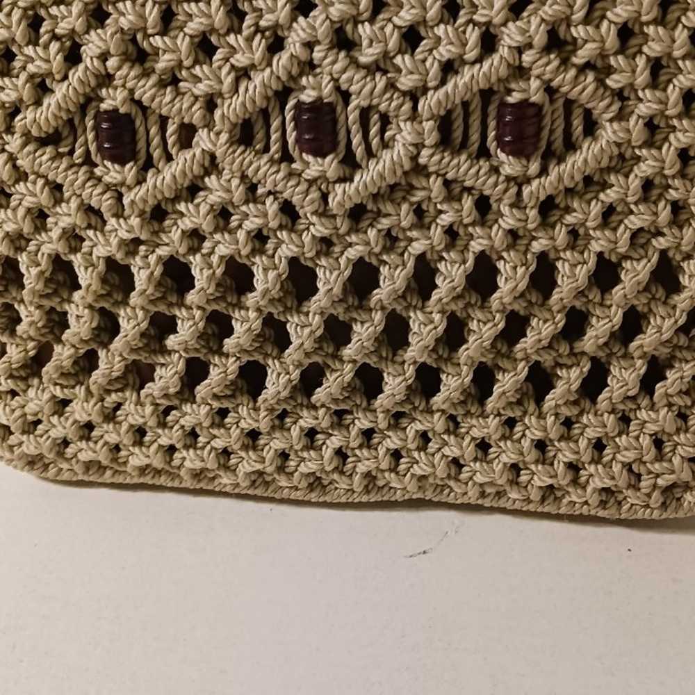 70s macrame handbag - image 2