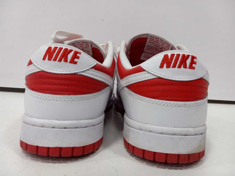 Men's Red & White Nike SB Dunk Shoes - image 5