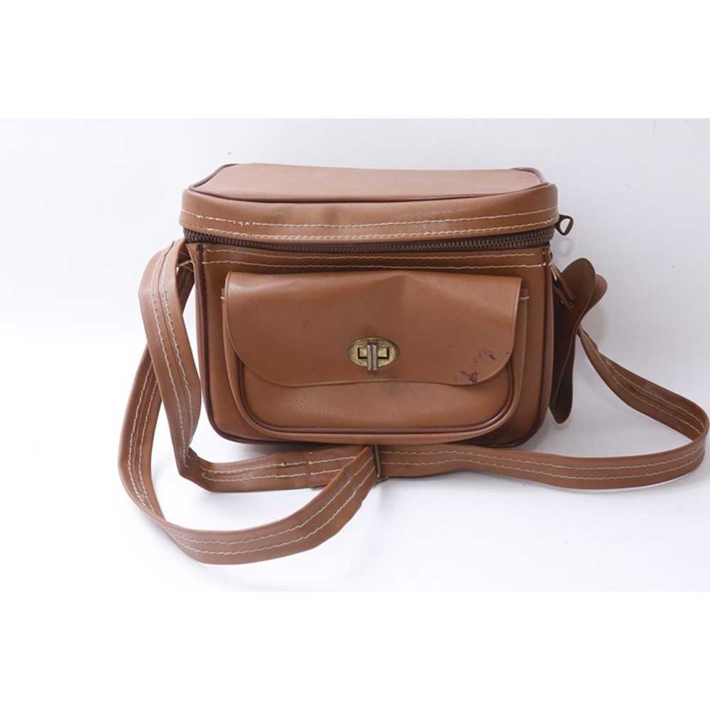 Vintage Camera Style Bag, Brown, Crossbody Bag, 8… - image 1