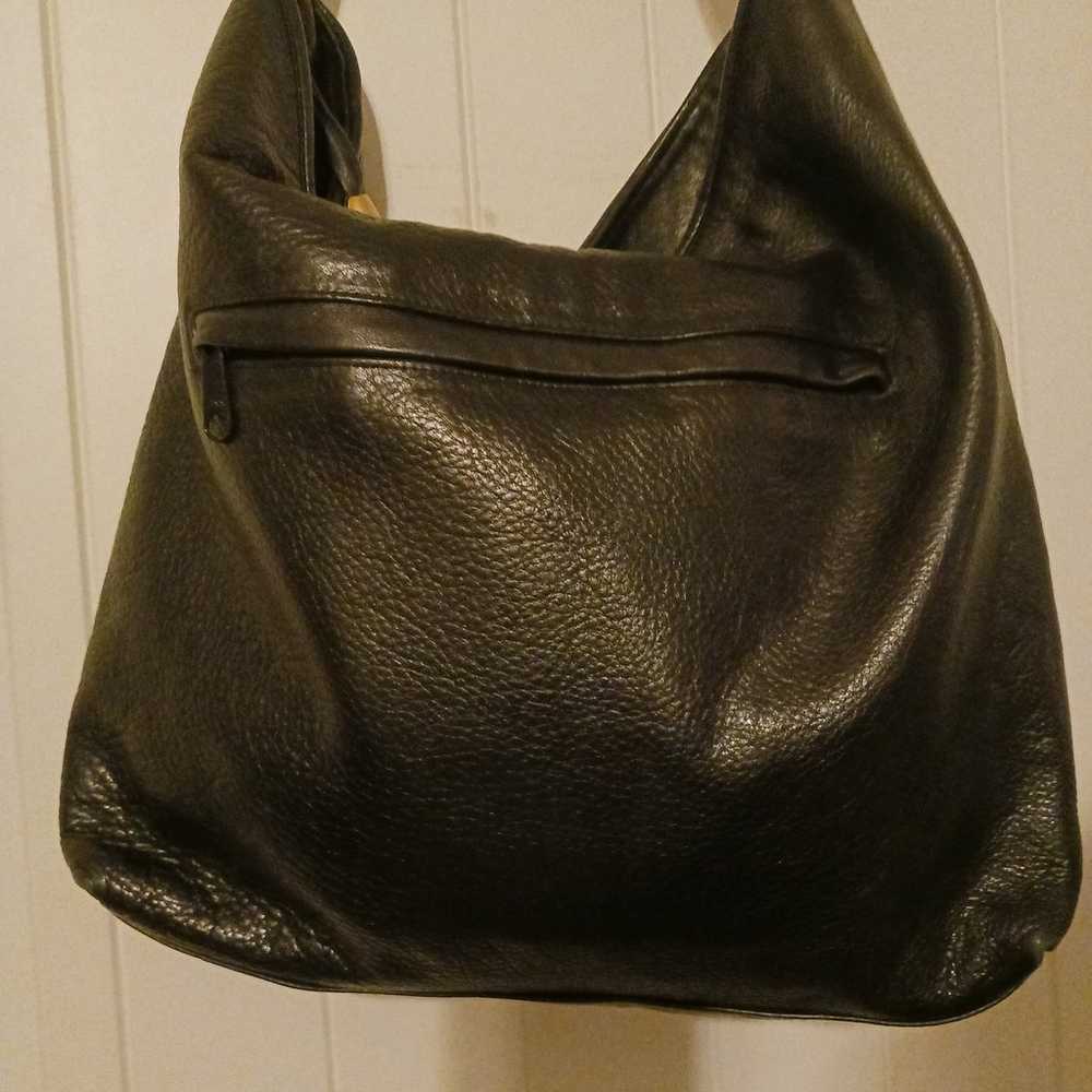 Leather cross body shoulder bag - image 3