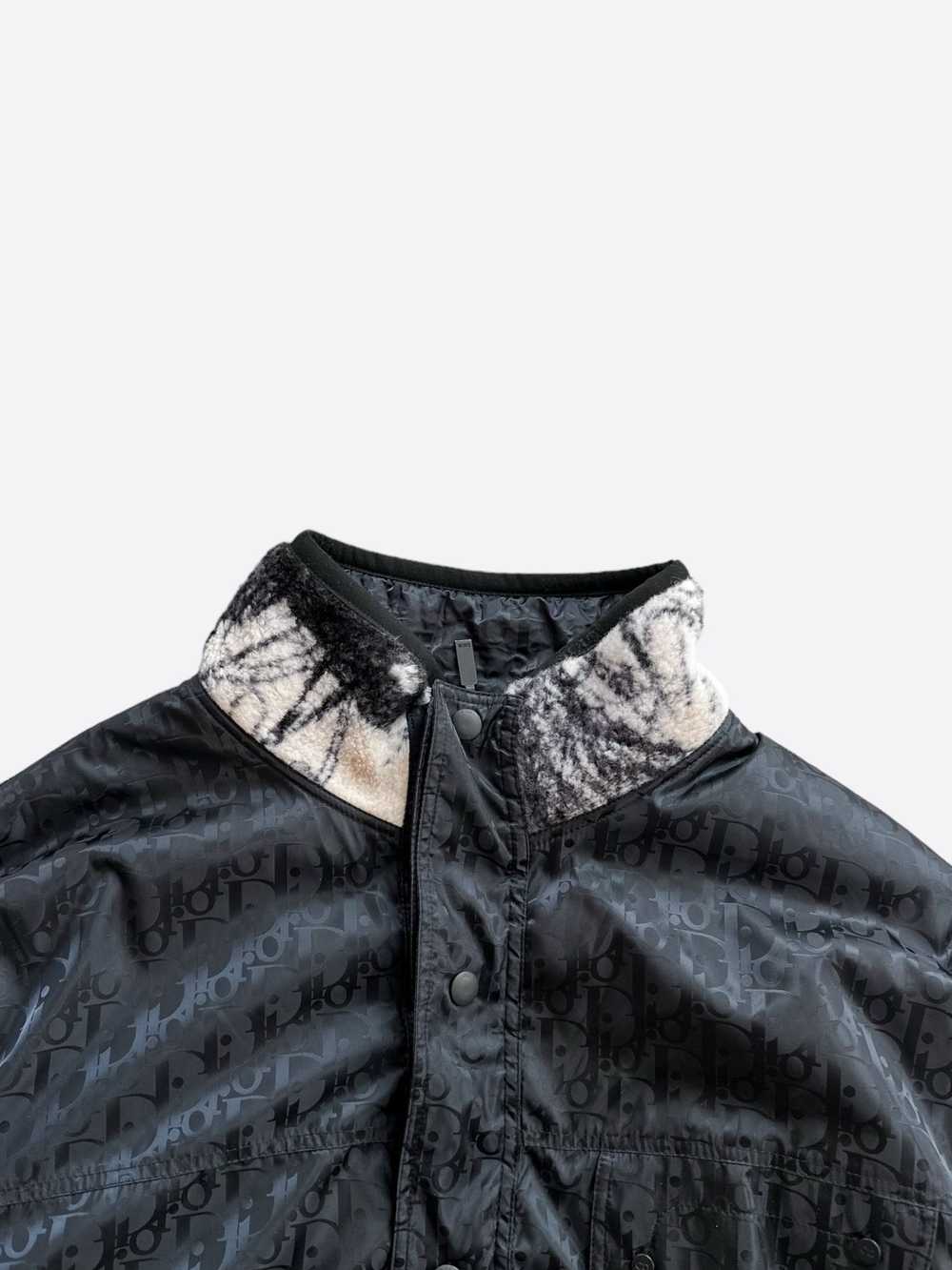 Dior Dior Black Oblique Reversible Fleece Jacket - image 5