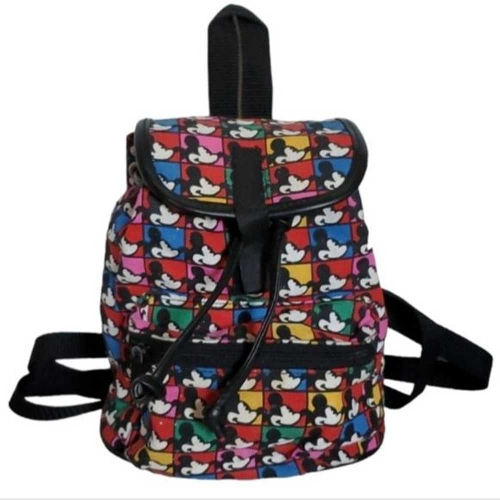 Vintage Disney Mickey Mouse & Co Mini Backpack Ba… - image 1