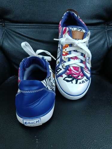 Coach × Designer × Sneakers Coach White Blue Signa