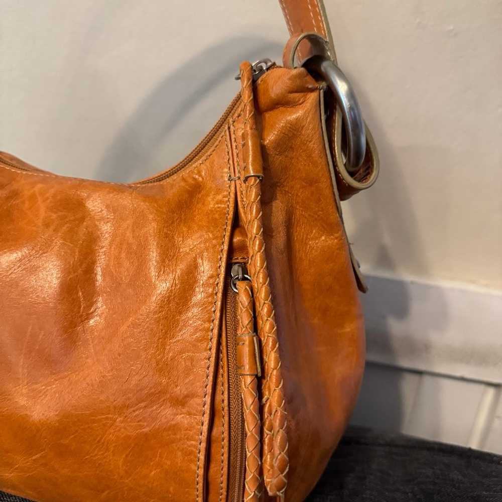 VTG leather Franklin Covey hobo bag - image 2