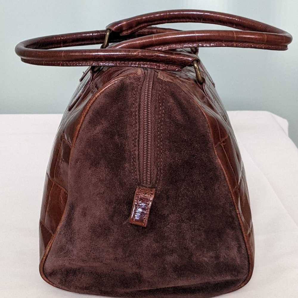 Nordstrom Italy leather and suede handbag - image 4