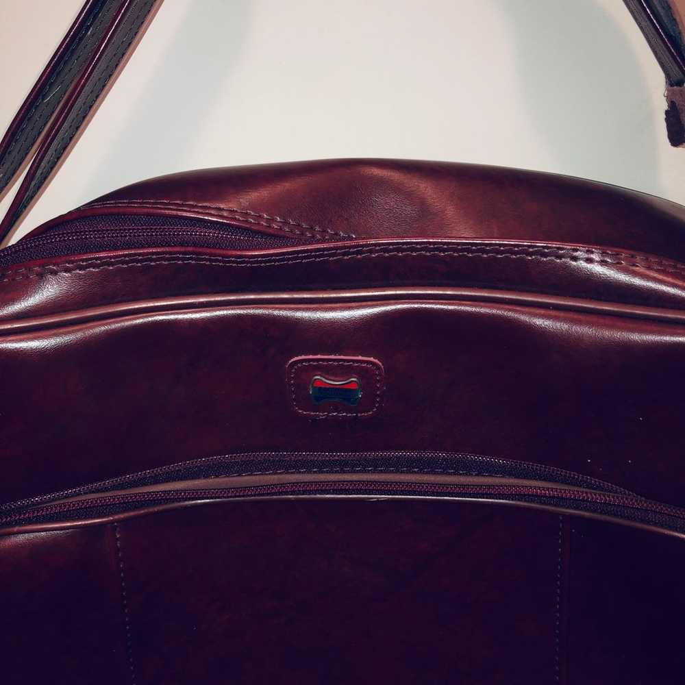 Vintage American Tourister Umber Leather Carry on… - image 5