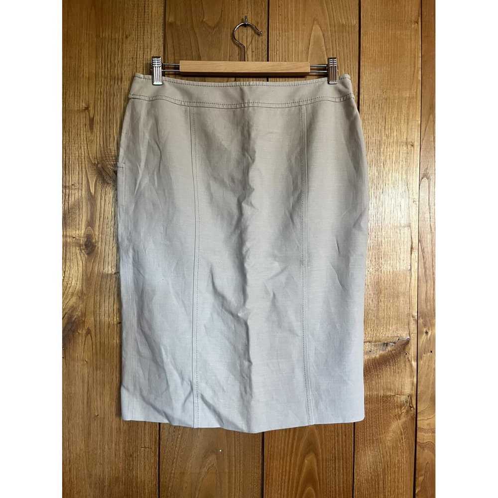 Valentino Garavani Linen mid-length skirt - image 4