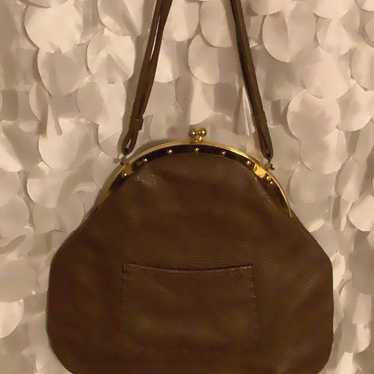 Vintage Pebbled Leather Shoulder Bag - image 1