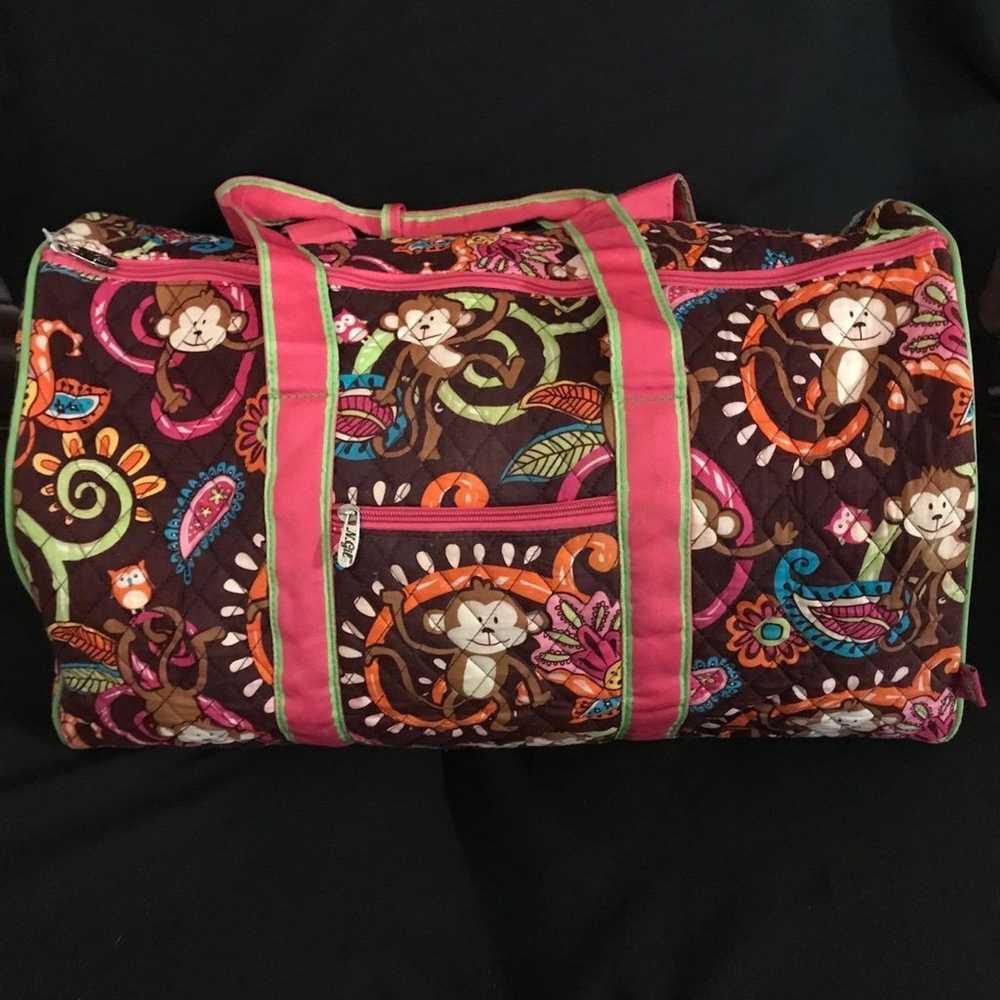 N Gill Quilted Large Carry on Paisley Bag W/Pink … - image 12