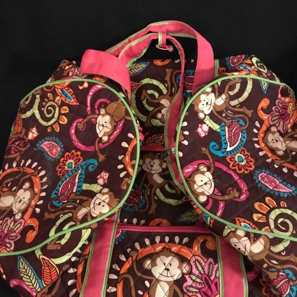 N Gill Quilted Large Carry on Paisley Bag W/Pink … - image 6