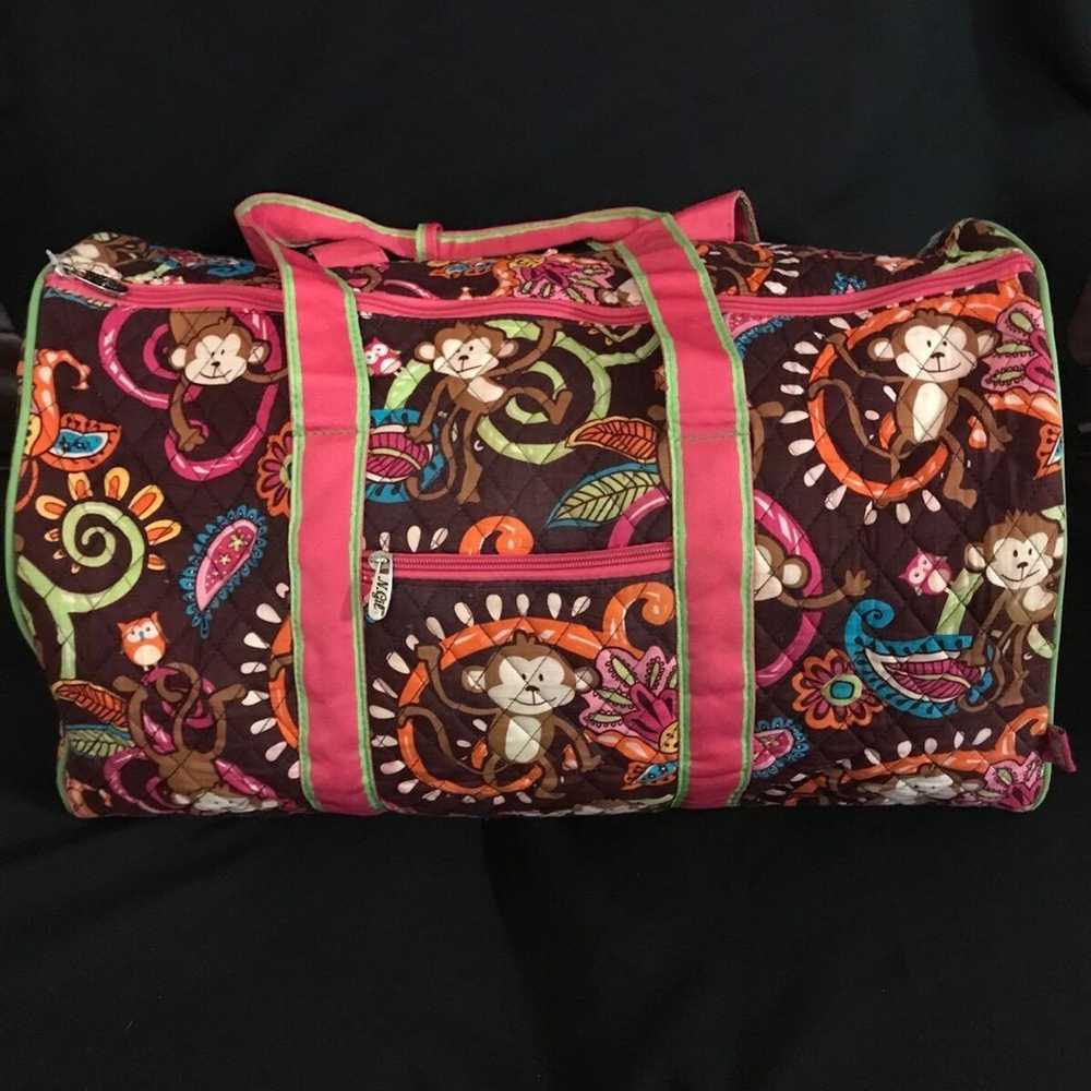 N Gill Quilted Large Carry on Paisley Bag W/Pink … - image 7