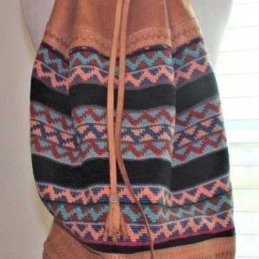 #9795 / Vintage / BOHO / Hobo Hippie / Tooled Lea… - image 1