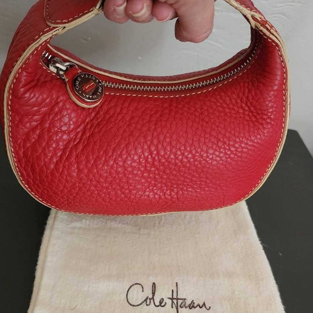 Cole Haan leather Hobo handbag vintage - image 11