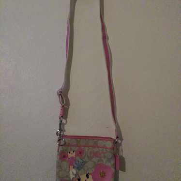 Coach Poppy pink crossbody RARE - image 1