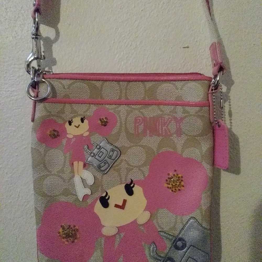 Coach Poppy pink crossbody RARE - image 2