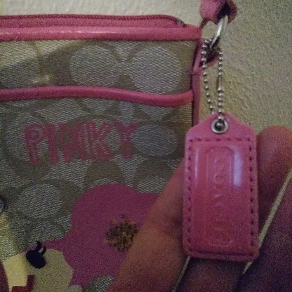 Coach Poppy pink crossbody RARE - image 4