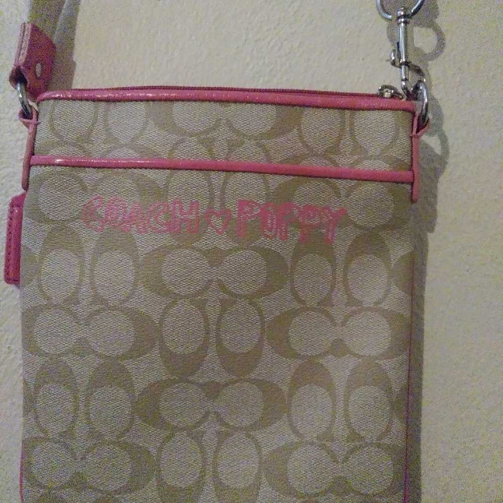 Coach Poppy pink crossbody RARE - image 5