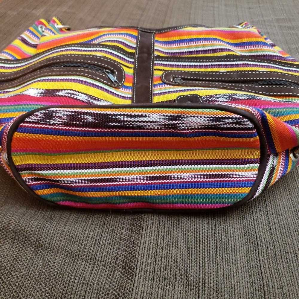 Tikal Canvas Multicolored Shoulder Boho Purse. BN… - image 12