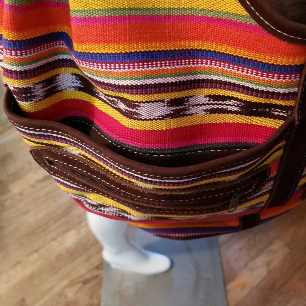 Tikal Canvas Multicolored Shoulder Boho Purse. BN… - image 2