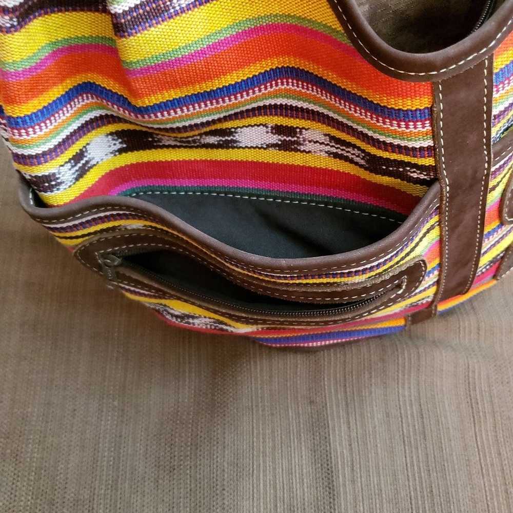 Tikal Canvas Multicolored Shoulder Boho Purse. BN… - image 7