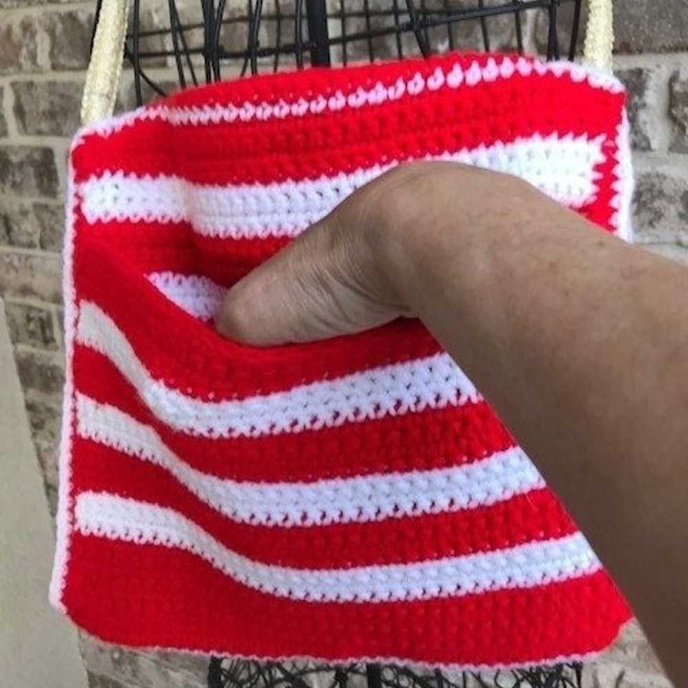 American Flag Handbag Purse Handmade VTG - image 5