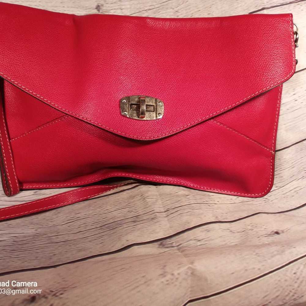 Borse in Pelle Red Leather Clutch - image 1