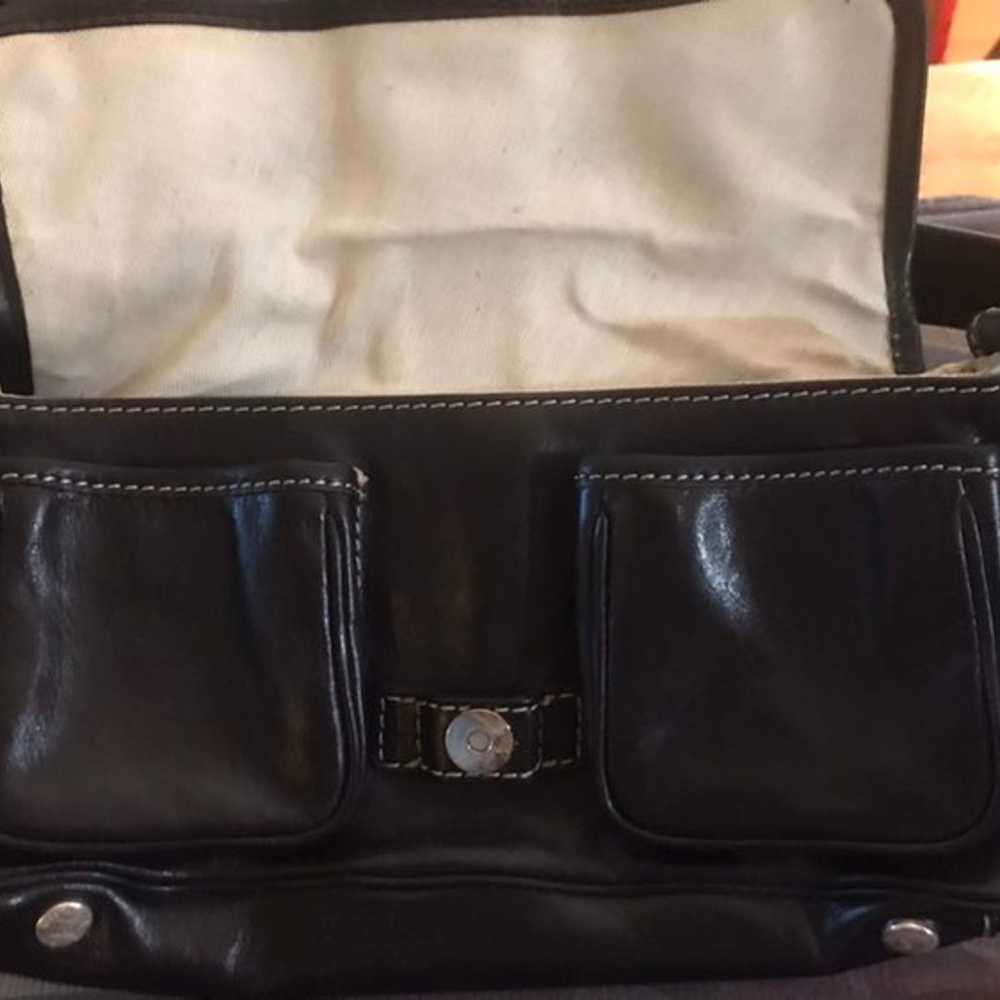 Vintage michael kors thick leather shoulder bag - image 3