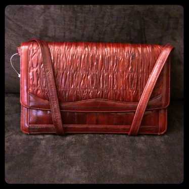 Vintage Eel Skin Leather Bag