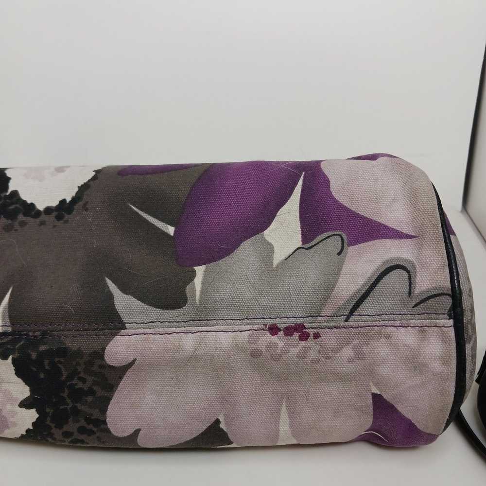 Brighton vintage handbag purse purples Gray white… - image 9