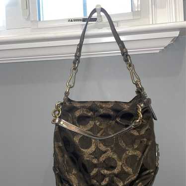 COACH PURSE GOLD - image 1