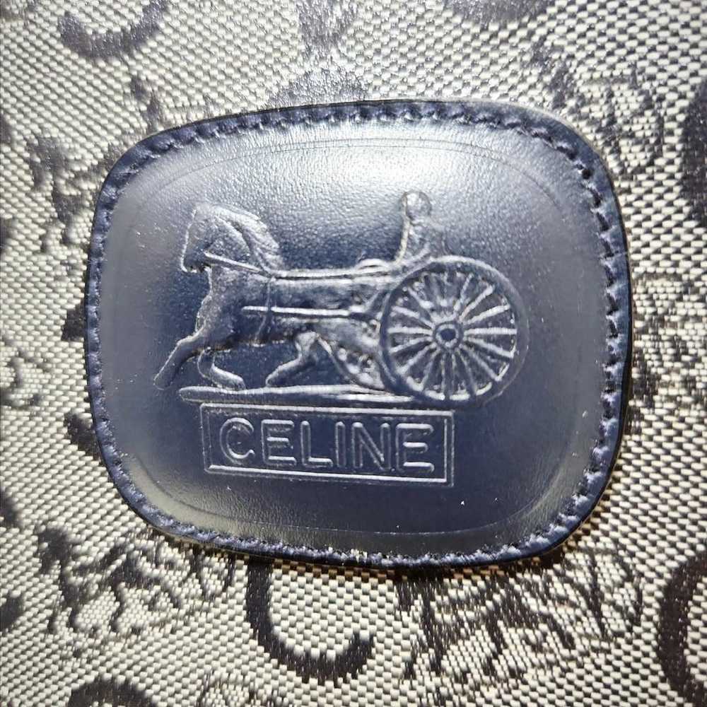 ★OLD CELINE Canvas Coat Pouch with Carriage Patte… - image 3