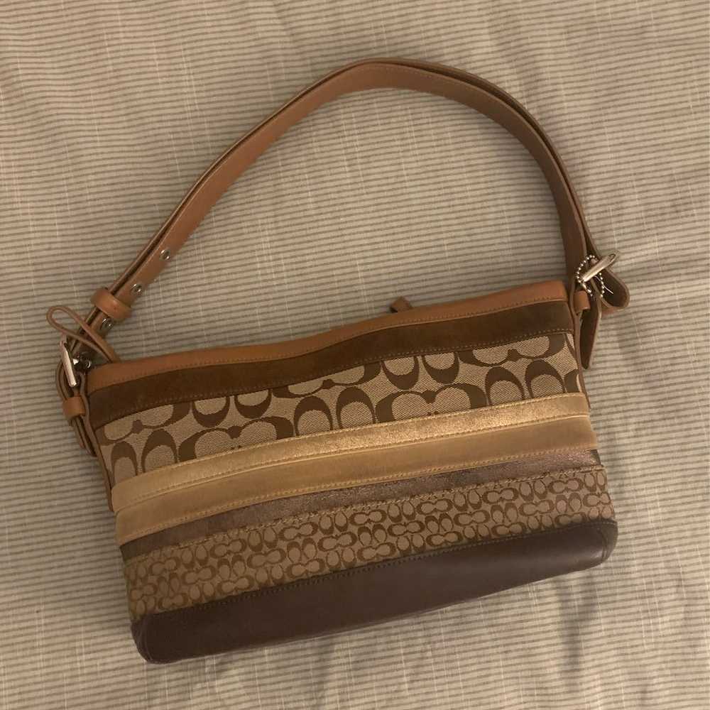 Vintage Coach brown shoulder bag - image 1