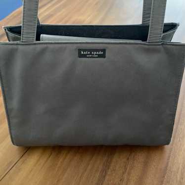 Kate spade vintage gray satin handbag