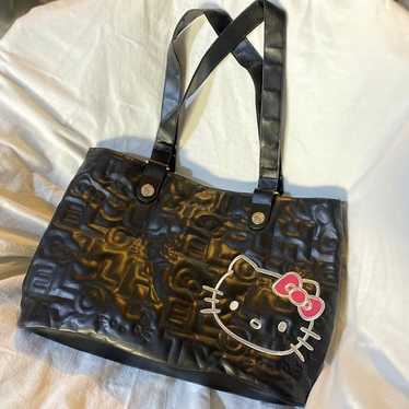 Vintage Hello Kitty Embossed purse (Black)