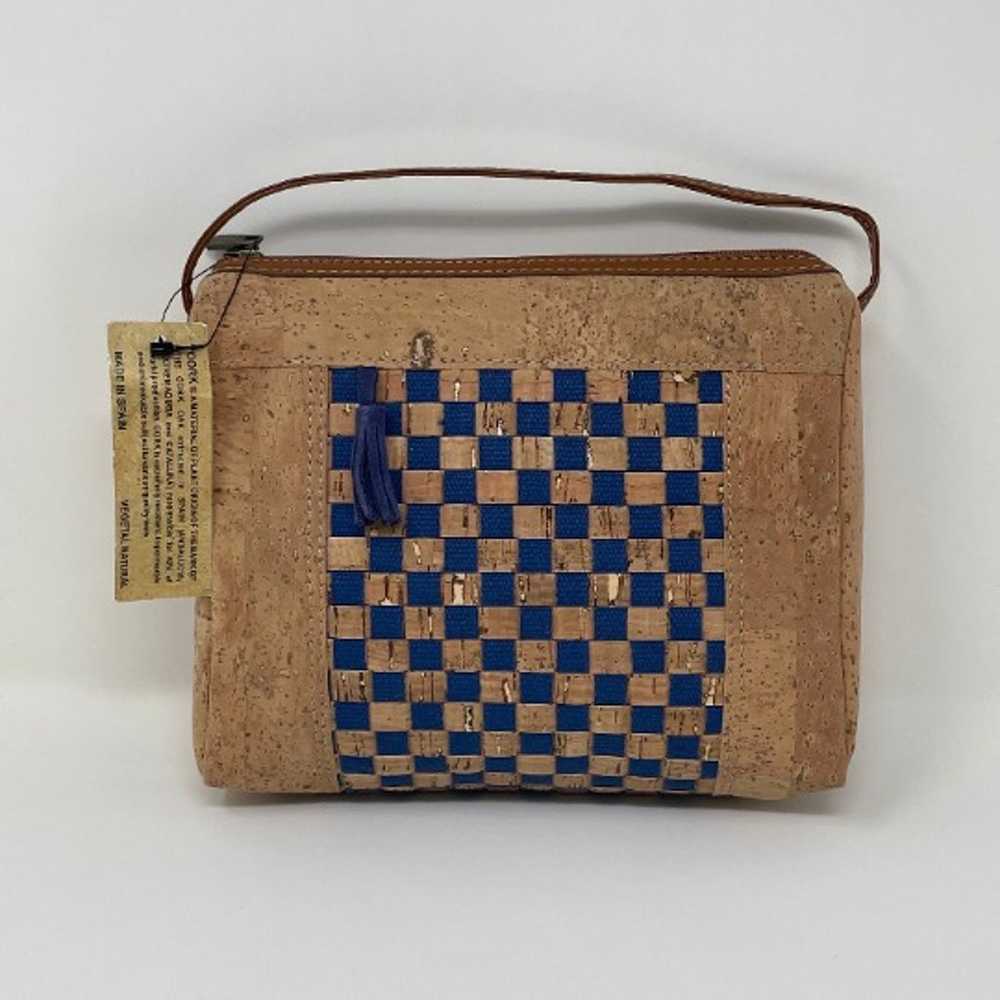 Vintage Y2K Ferchi Cork Shoulder Bag Eco Friendly… - image 1