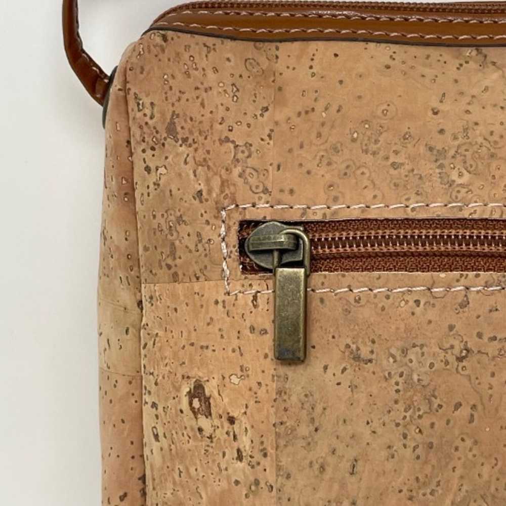 Vintage Y2K Ferchi Cork Shoulder Bag Eco Friendly… - image 7