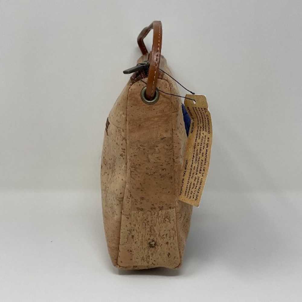 Vintage Y2K Ferchi Cork Shoulder Bag Eco Friendly… - image 8