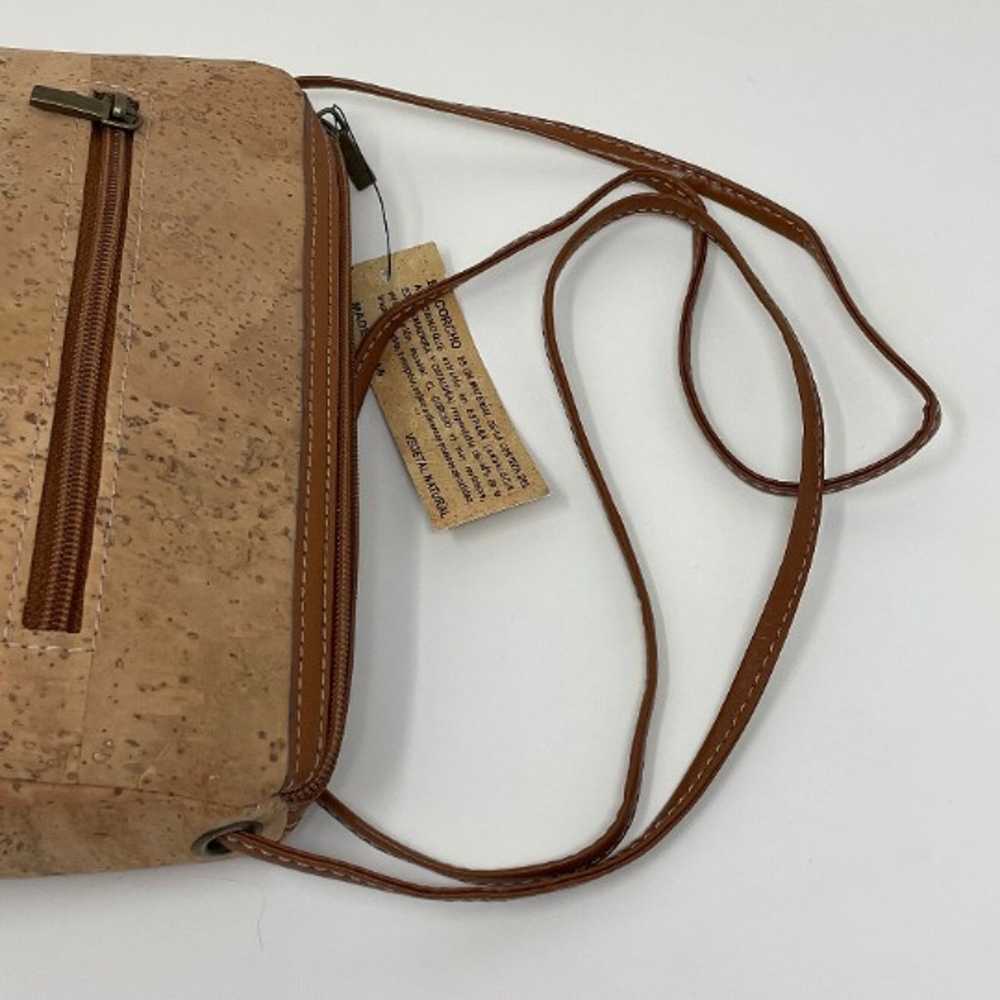 Vintage Y2K Ferchi Cork Shoulder Bag Eco Friendly… - image 9