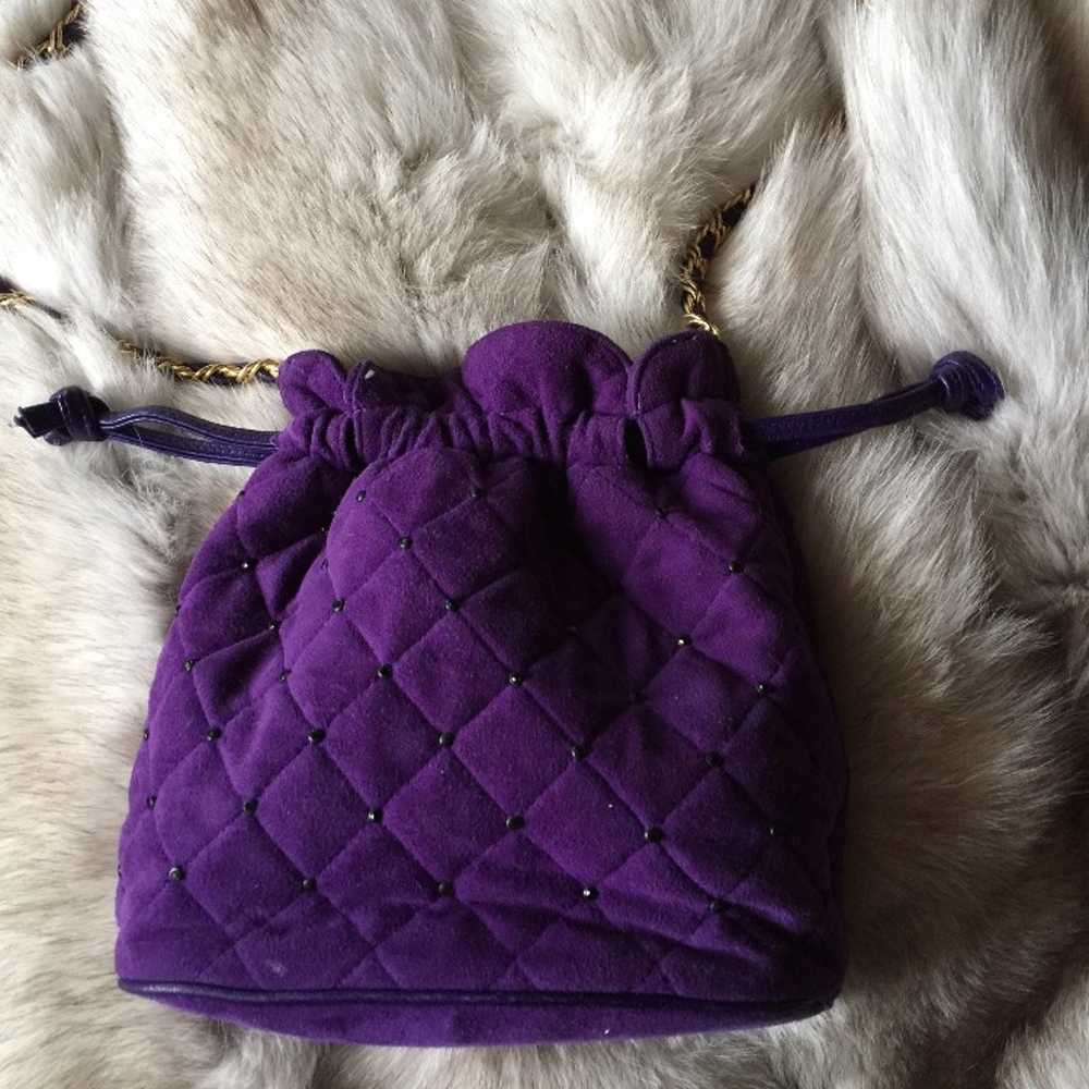 Vintage Jay Herbert Purple Shoulder Bag - image 5