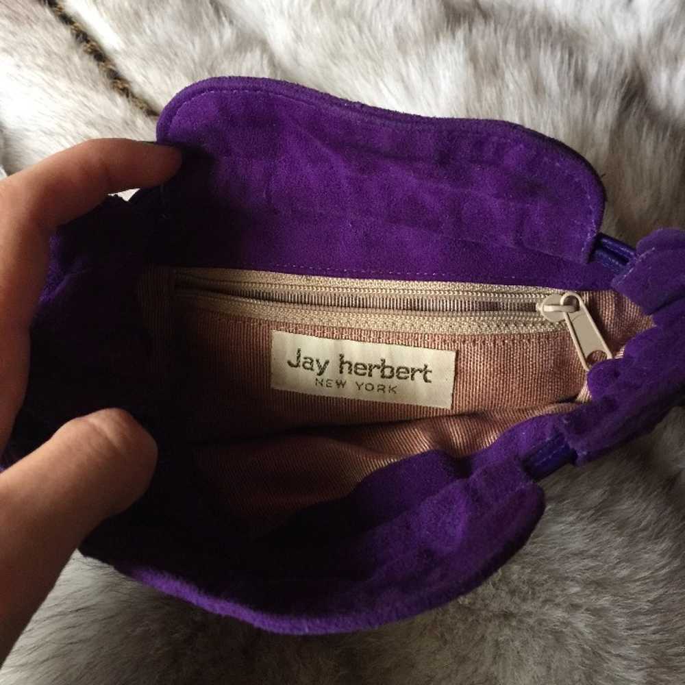 Vintage Jay Herbert Purple Shoulder Bag - image 6