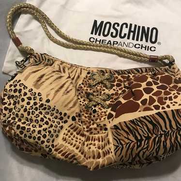 Moschino Vintage Animal orders Print Nylon Pouch